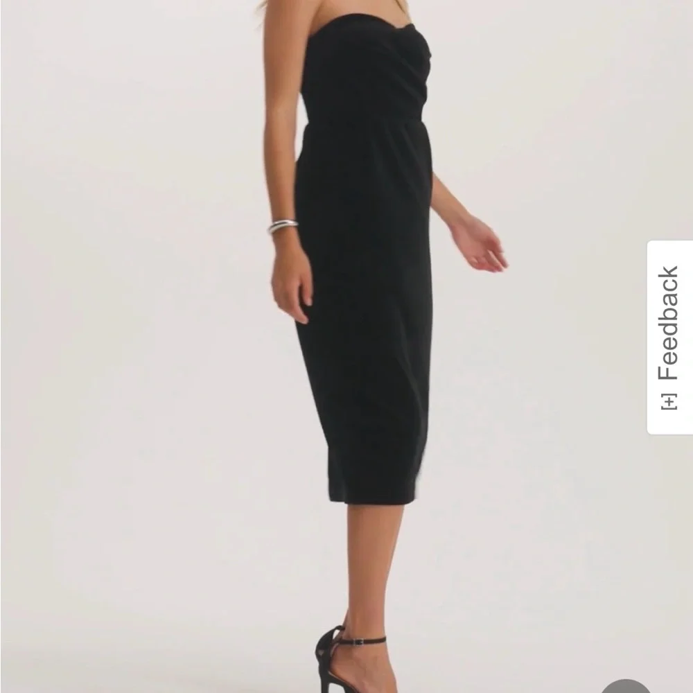 Formal Black Velvet Dress - Picture 4 of 5